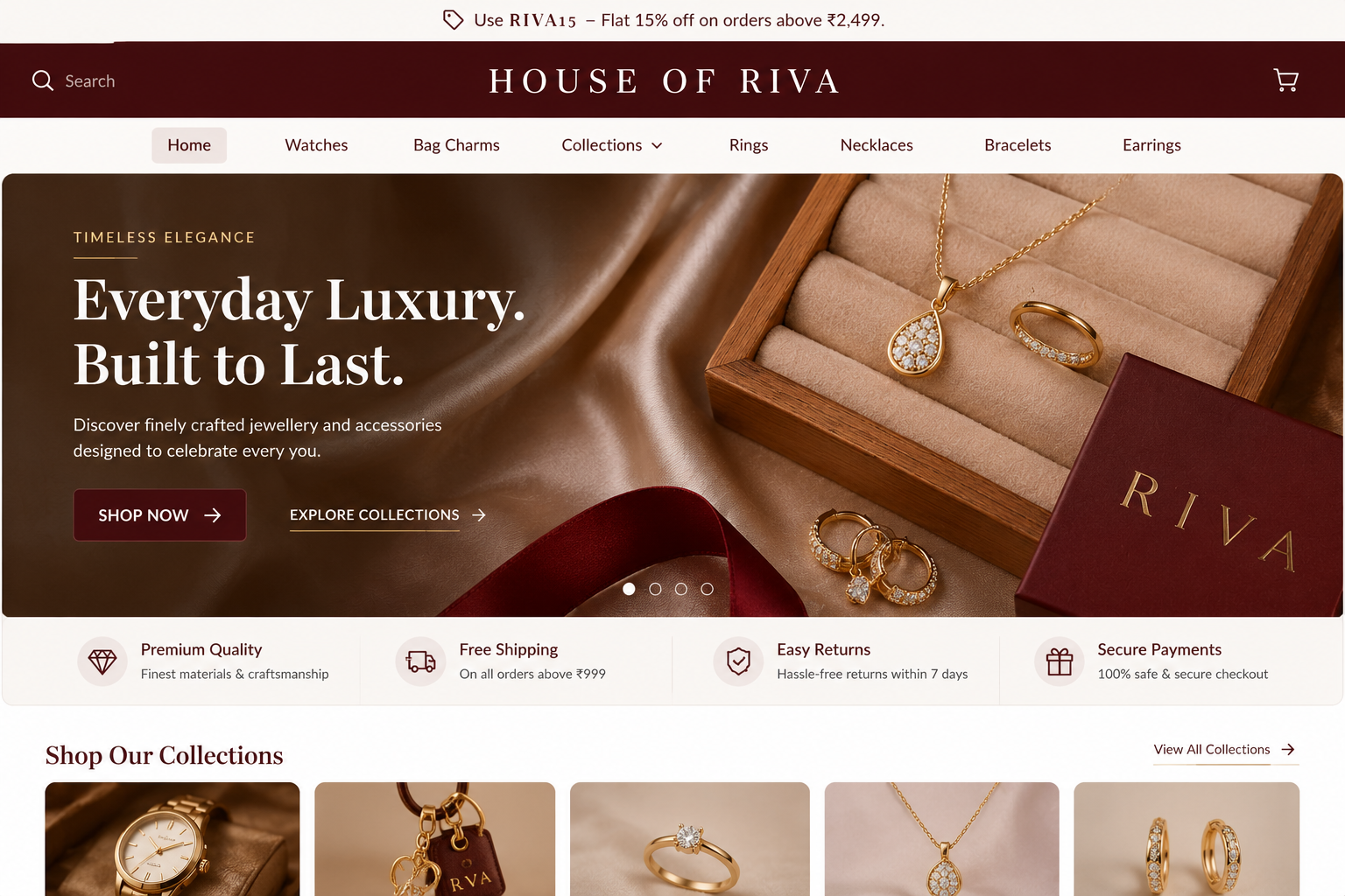 House of Riva Website